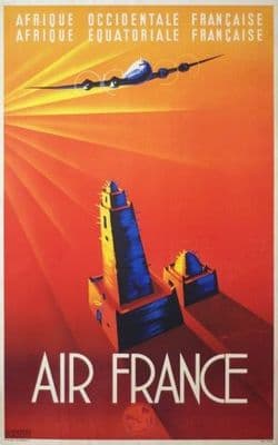 Air France vintage poster (1947)