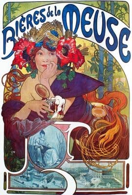 Alfons Mucha - 1897 - Bières de la Meuse.