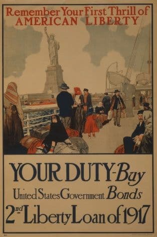 American WW1 Poster, Liberty loan of 1917.