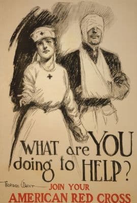 American WW1 Red Cross Poster 