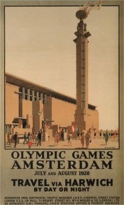 Amsterdam Olympic games 1928 - Travel via Harwich