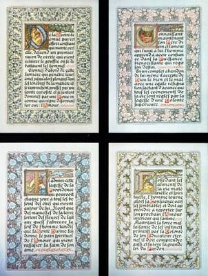 Art deco poster - 4 way split design