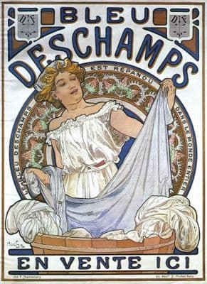 Art Deco Poster Bleu Deschamps