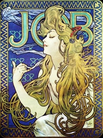 Art Deco Poster Job Cigarettes