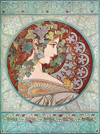 Art Deco Poster - side of a womans face