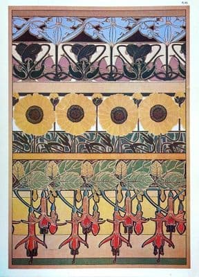 art decor poster - floral design