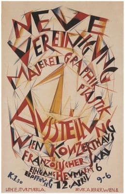 Austrian travel poster - Art exhibition 1920