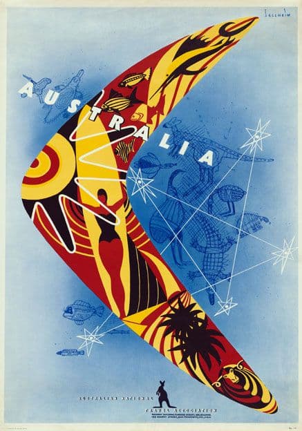 Boomerang. Australian Travel Poster by Gert Sellheim