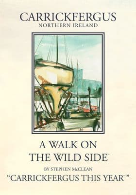 Carrickfergus, Co Antrim, Northern Ireland. Painting by Stephen McClean