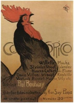 Cocorico - Vintage French magazine cover poster