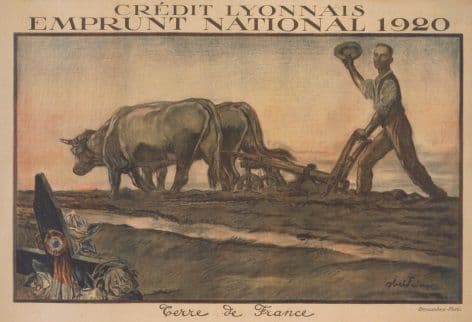Crédit Lyonnais. Emprunt National 1920 - Terre de France