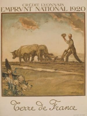 Crédit Lyonnais. Emprunt National 1920. Terre de France