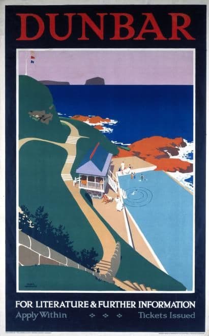 Dunbar, Scotland.  London & North Eastern Railway travel poster