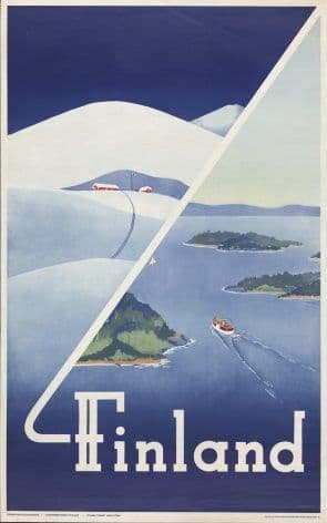 Finland travel poster - 1948