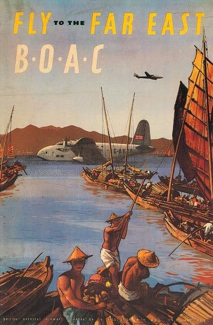 Fly To The Far East, B.O.A.C, British Overseas Airways Corporation