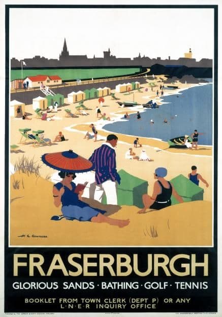 Fraserburgh, Scotland LNER Vintage Railway Travel Poster Print, Scottish Art
