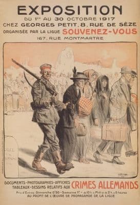 French WW1 poster - Exposition du 1er au 30 octobre 1917