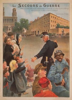 French WW1 poster - Le Secours de Guerre.