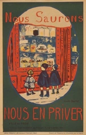 French WW1 poster - Nous saurons nous en priver.