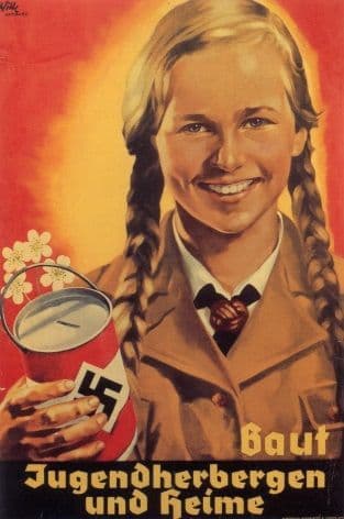 German poster -  Build youth hostels and homes (1938)