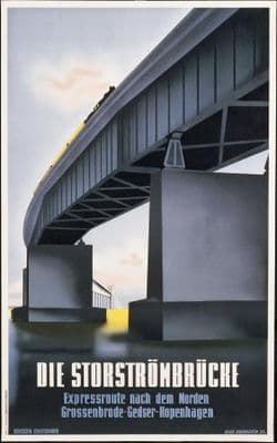 German Railway's Travel Art Poster, Germany