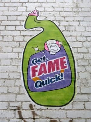 Get Fame Quick, advertisement poster