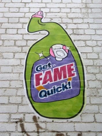 Get Fame Quick, advertisement poster