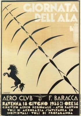 Giornata Dell'Ala 1933 Vintage Car Poster