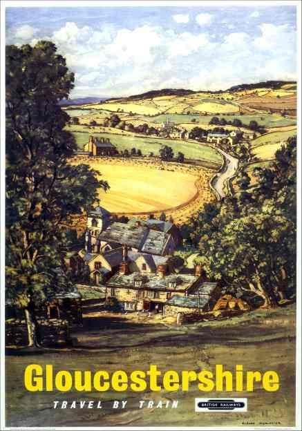 Gloucestershire, British Railways Travel poster, by Claude Muncaster