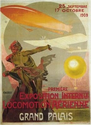 Grand palais - First International Air Show poster (1909)