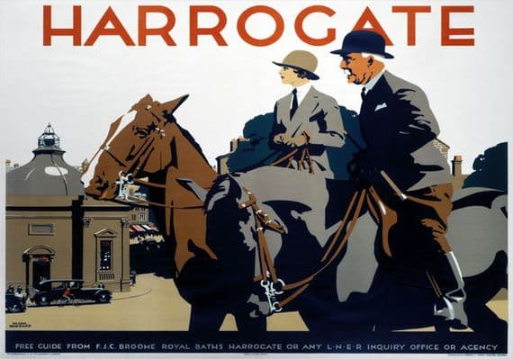 Harrogate, Yorkshire. LNER Vintage Travel Poster by Frank Newbould. 1930