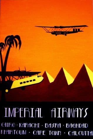 imperial Airways - Cairo, Karachi, Cape Town