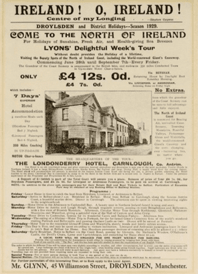 Ireland O Ireland - Come to the North of Ireland Vintage Poster