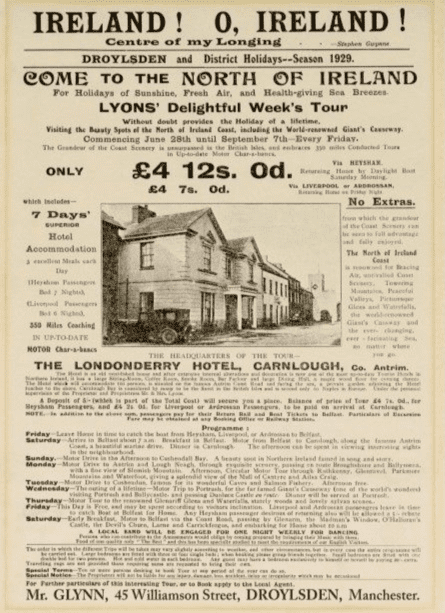 Ireland O Ireland - Come to the North of Ireland Vintage Poster