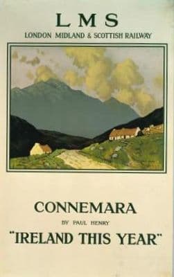 Irish Railway poster, Connemara Ireland by Paul Henry