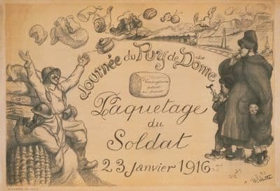 Journée du Puy de Döme. Paquetage du soldat. 23 janvier 1916.