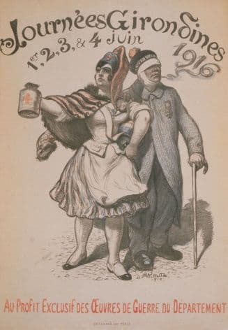 Journées Giron Sines. 1er, 2, 3, & 4 juin, 1916. Au profit exclusif des Oeuvres de Guerre du Département