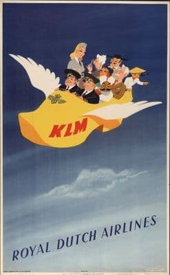 KLM poster - Royal Dutch Airlines [1947]