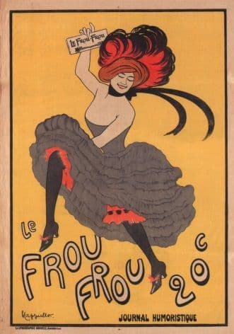 Le frou frou magazine inaugural cover poster