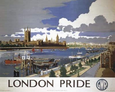 London Pride, English Travel Poster By Great Western Railway (GWR)