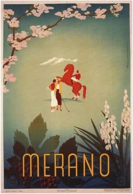 Poster di viaggio vintage Abruzzo Italia: stampa artistica Poster di viaggio vintage Abruzzo Italia: stampa artistica
