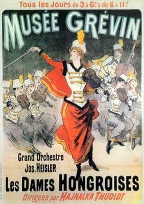 Musee Grevin, Les Dames Hongroises, Grand Orchestre Vintage Poster.