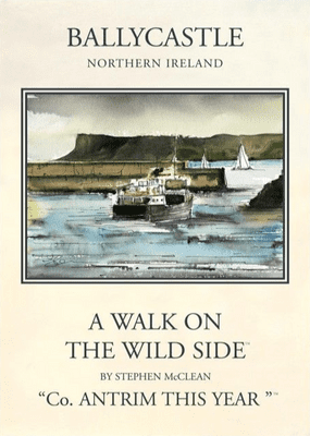 Northern Ireland vintage inspired travel poster - Ballycastle, Co.Antrim by Stephen McClean