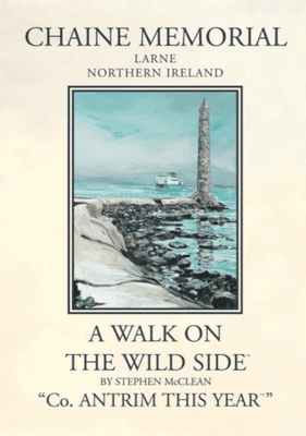 Northern Ireland Vintage inspired Travel Poster - Chaine Memorial, Larne