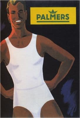 Palmers Mens Pants 1954 - vintage old repro underwear advertising poster