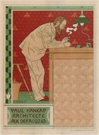 Paul Hankap architecture. Belgian poster