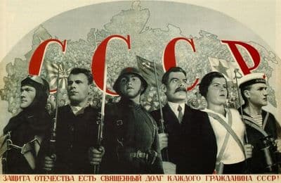 Russian propaganda poster - CCCP