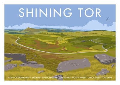 Shining Tor, Cheshire, Staffordshire, Wales, Shropshire, Lancaster, Yorkshire, Derbyshire Poster