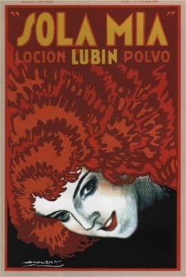 Sola Mia Lubin ~ Vintage French Advertisment by Achille Mauzan
