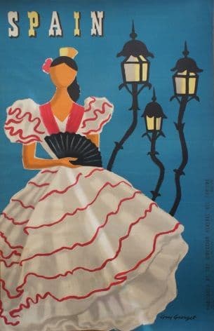 Spanish poster - Sevilla Spain Travel (1950)